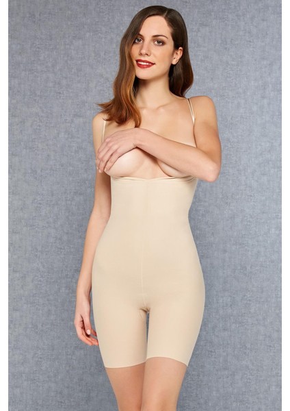 5935 BAYAN YÜKSEK BEL PAÇALI SİYAH KORSE