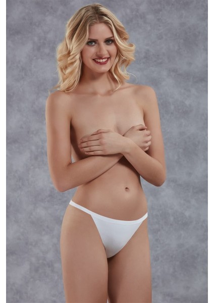 Beyaz Kadın String 6168