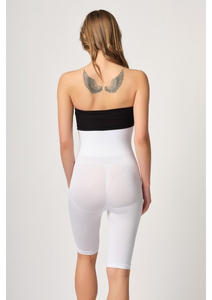 2044 Kadın Uzun Paça Seamless Double Boxer Korse