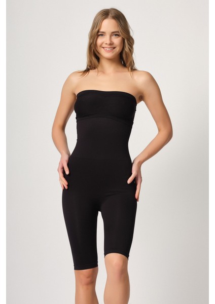 2044 Kadın Uzun Paça Seamless Double Boxer Korse