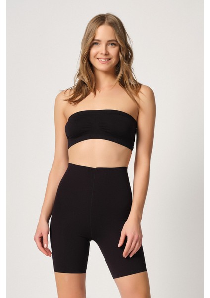 2707 Kadın Lazer Kesim Boxer Korse