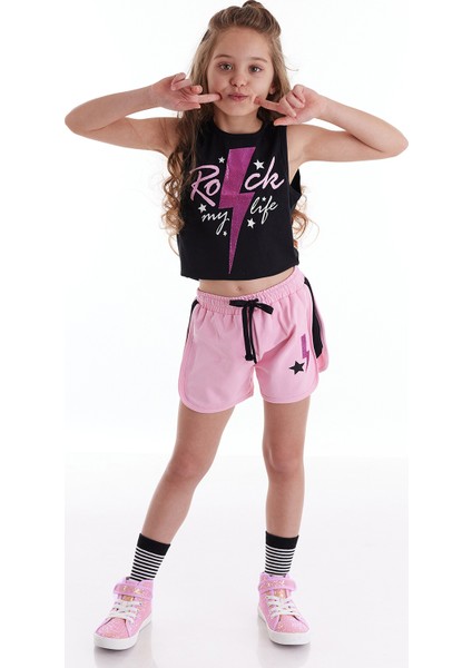 Rock Life Kız Çocuk Crop Top Şort Takım