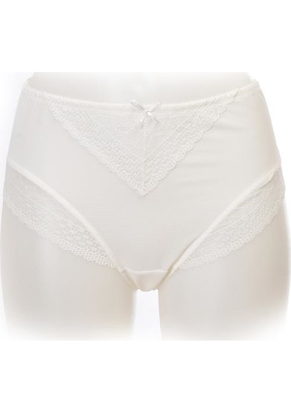 Ekru Bato Dantelli Form Slip