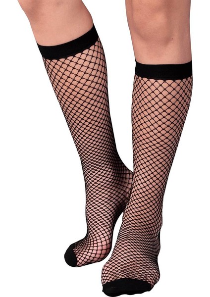 Klasik File Pantolon Çorap | Siyah