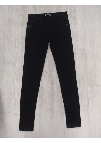 317230 Kot Pantolon 12/16 Yaş - Başak Çocuk Giyim - Siyah - 11-12 Yaş