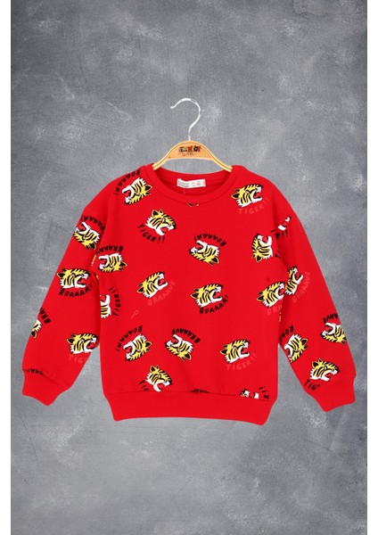 Erkek Çocuk Tıger Baskılı Sweatshirt