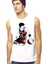 Yakışıklı Basketçi Beyaz Kesik Kol Kolsuz Erkek T-Shirt Atlet 1