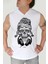 Nepalli Kurukafa Beyaz Kapşonlu Kolsuz T-Shirt 1
