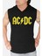 Acdc Siyah Kapşonlu Kolsuz T-Shirt 1