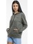 Baskılı KapüşonluKanguru Cepli Sweatshirt 1