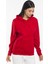 Kadın Kalın Kapüşonlu Kanguru Cepli Sweatshirt 5