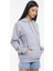 Kadın Kalın Kapüşonlu Kanguru Cepli Sweatshirt 2