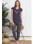 Kadın Kısa Kollu Pijama Takımı 008216 2