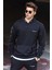 Siyah Kapüşonlu Sweatshirt 4721 1
