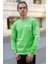 Baskılı Neon Yeşil Sweatshirt 4161 3