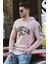 Pudra Baskılı Kapşonlu Sweatshirt 2868 1