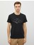 Erkek Pamuklu Bisiklet Yaka Kısa Kollu Baskılı T-Shirt 3