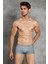 1764 ERKEK MODAL GREEN GREY CHECK BOXER 1