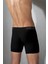 1780 ERKEK MODAL ÇİZGİLİ BÜYÜK BEDEN SİYAH BOXER 2