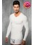 2980-2985 ERKEK V YAKA UZUN KOL EKRU THERMAL 1