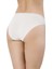 Kadın 3'lü Paket Şeffaf Lastik Micro Modal Bikini Beyaz 2729- 2