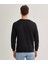 Çetinkaya Mentality Bisiklet Yaka Erkek Siyah Sweatshirt 4