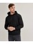 Çetinkaya Mentality Rahat Kalıp Erkek Siyah Kapüşonlu Sweatshirt 2