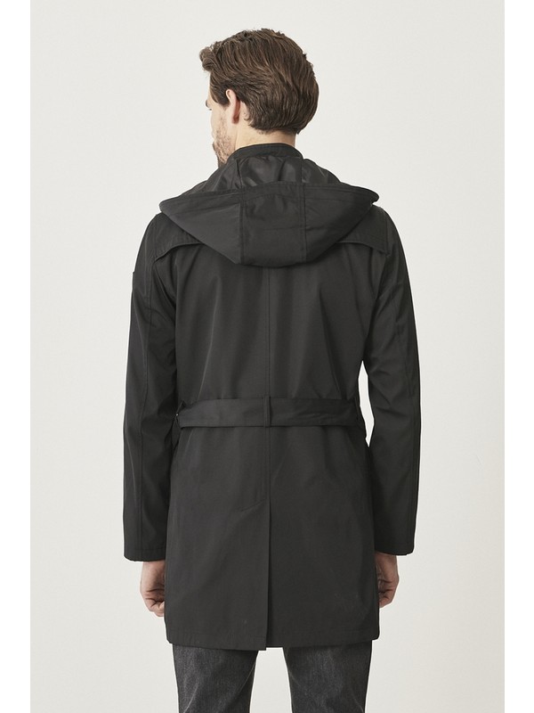 Altinyildiz Classics Standart Fit Siyah Su Gecirmez Pardesu Fiyati