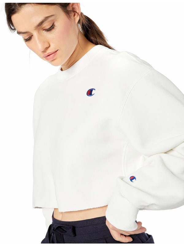 champion cropped reverse weave sweatshirt