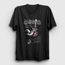 Presmono Unisex Siyah Guitar Oasis T-Shirt
