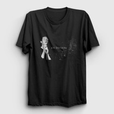 Presmono Unisex Siyah Ian Curtis Joy Division T-Shirt