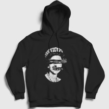 Presmono Siyah Queen Pistols Kapüşonlu Sweatshirt
