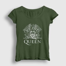 Presmono Kadın Haki Zodiac Queen T-Shirt