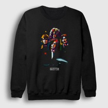 Presmono Unisex Siyah Band V2 Led Zeppelin Sweatshirt