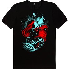 Rock&Roll Deniz Kızı Siyah Kısa Kollu Erkek T-Shirt