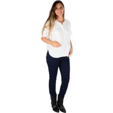 Vavien Slim Fit Likralı Hamile Jean Lacivert Pantolon Vasirus Slim Leg