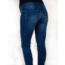 Vavien Slim Fit Likralı Hamile Jean Mavi Pantolon Vasirus Slim Leg