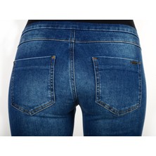 Vavien Slim Fit Likralı Hamile Jean Mavi Pantolon Vasirus Slim Leg
