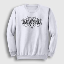 Presmono Unisex Beyaz Logo V2 Katatonia Sweatshirt