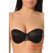 Yeni İnci 8003 Süngerli Yapıştıma Sütyen Siyah