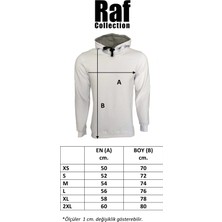 Raf Coll Unisex Bordo Kapüşonlu Cepli Sweatshirt