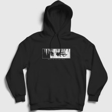 Presmono Unisex Siyah Levi Eyes Anime Attack On Titan Kapüşonlu Sweatshirt