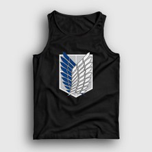 Presmono Unisex Siyah Scout Anime Attack On Titan Atlet