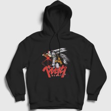 Presmono Unisex Siyah Sacrifice Anime Berserk Kapüşonlu Sweatshirt