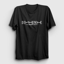 Presmono Unisex Siyah Logo Anime Death Note T-Shirt