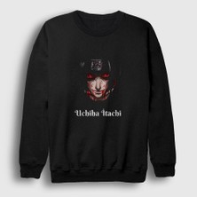 Presmono Unisex Siyah Itachi Anime Naruto Sweatshirt