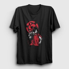 Presmono Unisex Siyah Madara Anime Naruto T-Shirt