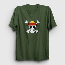 Presmono Unisex Haki Logo Anime One Piece T-Shirt