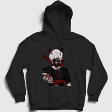 Presmono Unisex Siyah Hand Anime Tokyo Ghoul Kapüşonlu Sweatshirt