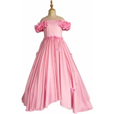 Zühre Balaban Giyim Pink Flora Dress Zb Kids